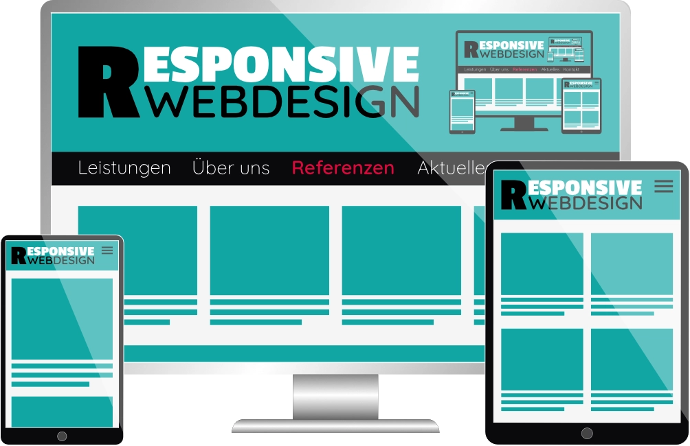 Responsive Webdesign auf Smartphone, Tablet und Desktop